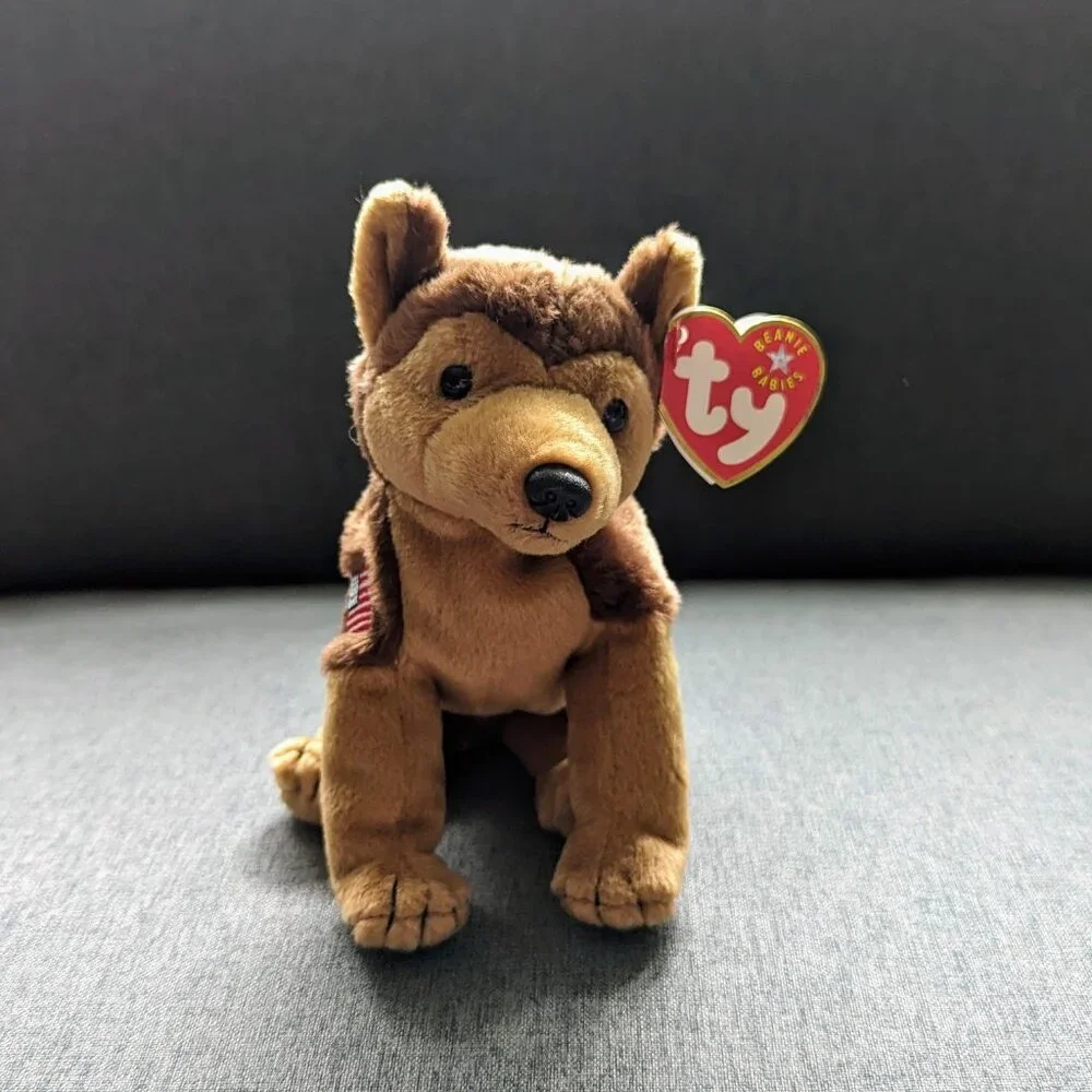 TY Beanie Baby Courage The Dog 2001